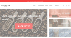 Desktop Screenshot of damicocoffee.com